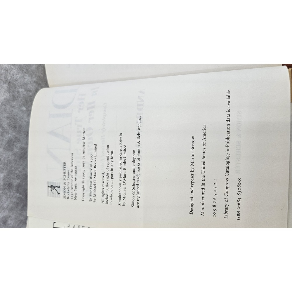 Diana Her True Story Andrew Morton‎ Commemorative Edition Hardcover Book - Picture 11 of 14